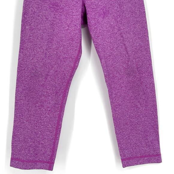 Lululemon Wunder Under Crop Leggings Heathered Pink Size 6 - Picture 7 of 9